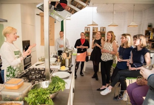 a cooking class at the borough market cookbook club